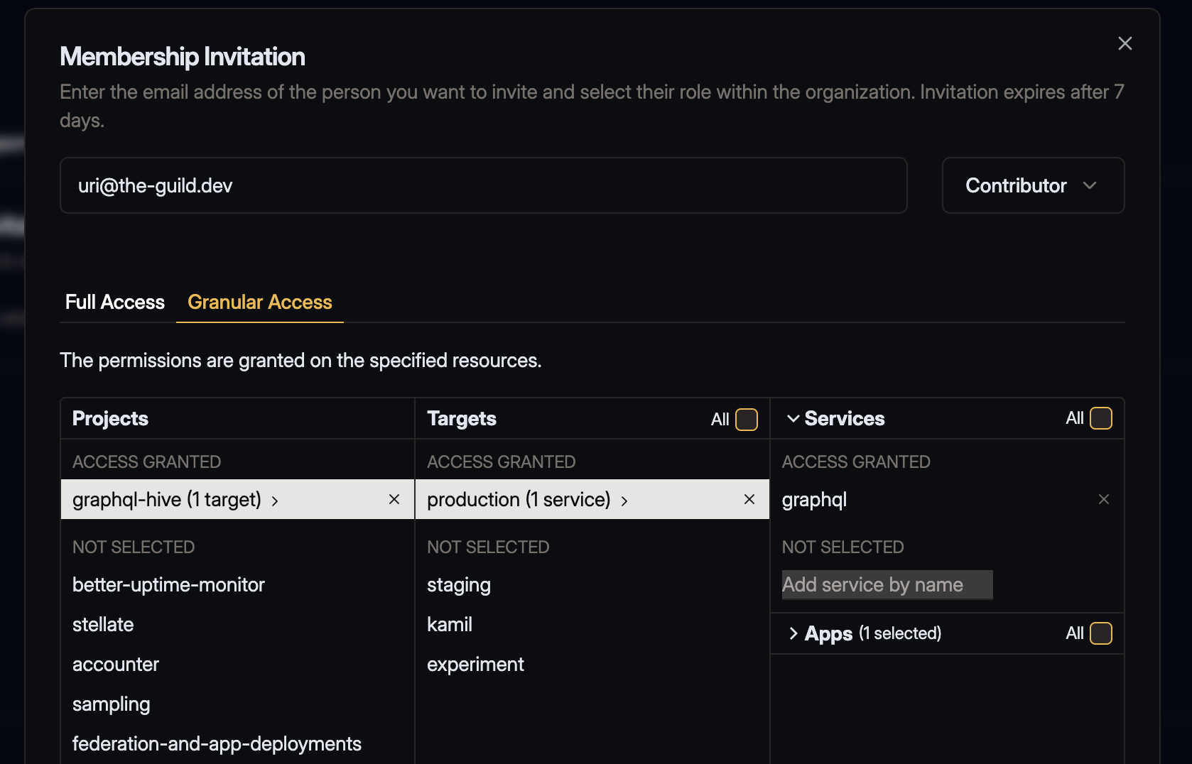 Invite Member to Organization